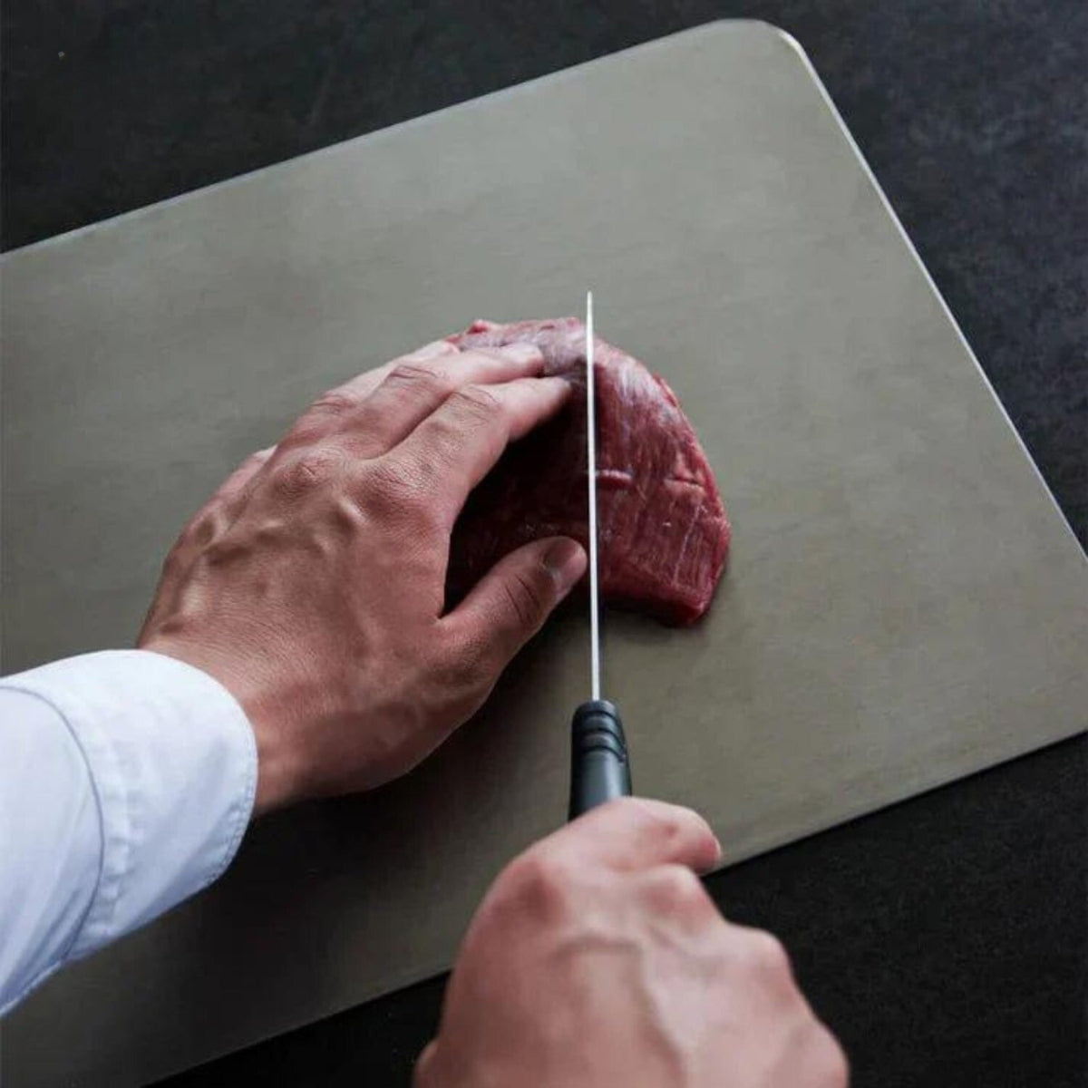 Serenosols™SafeCut snijplank gemaakt van 100% titanium-geen microplastics en bacteriën meer!