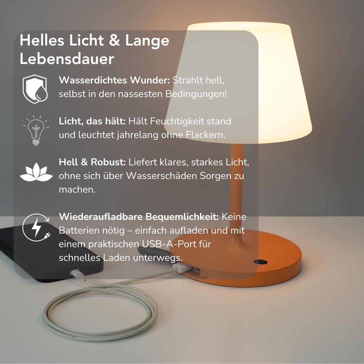 Serenosole™ SplashLight waterdichte badkamerlamp | Waterdicht, duurzaam en gezellig | Meest gestemde douchelamp 2024