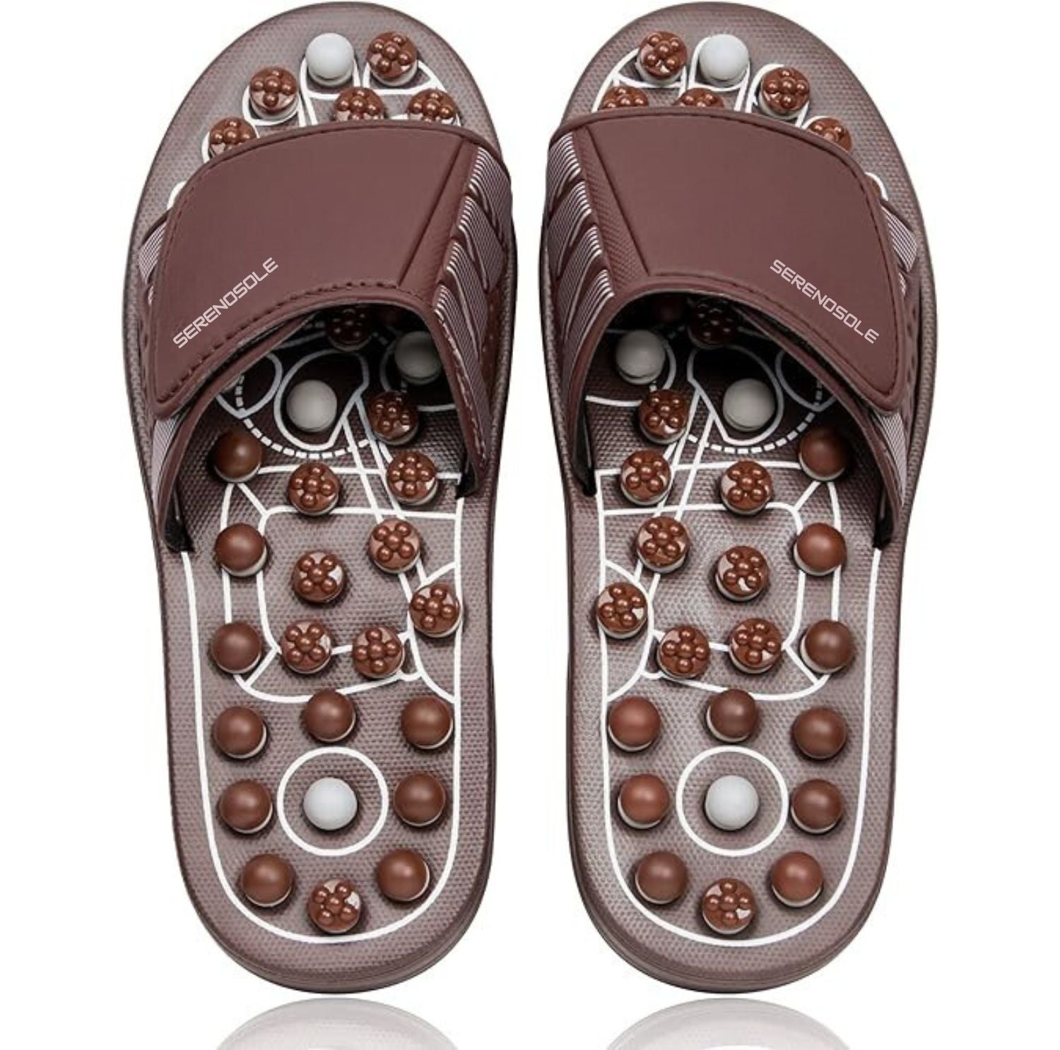 Serenosole™ SootheSteps Acupressuurpantoffels | Verwen uw voeten dagelijks | De beste voetmassageslippers 2024 (1+1 GRATIS)