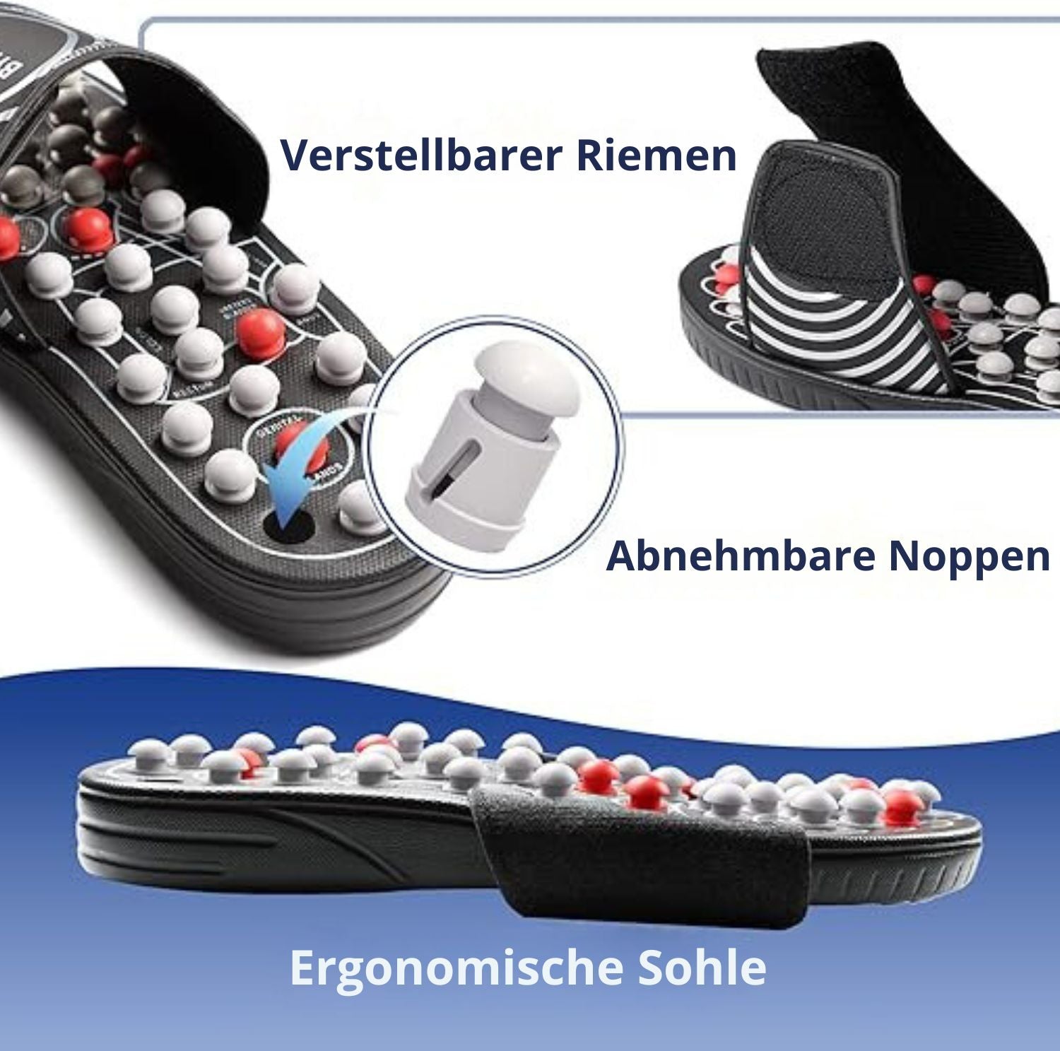 Serenosole™ SootheSteps Acupressuurpantoffels | Verwen uw voeten dagelijks | De beste voetmassageslippers 2024 (1+1 GRATIS)