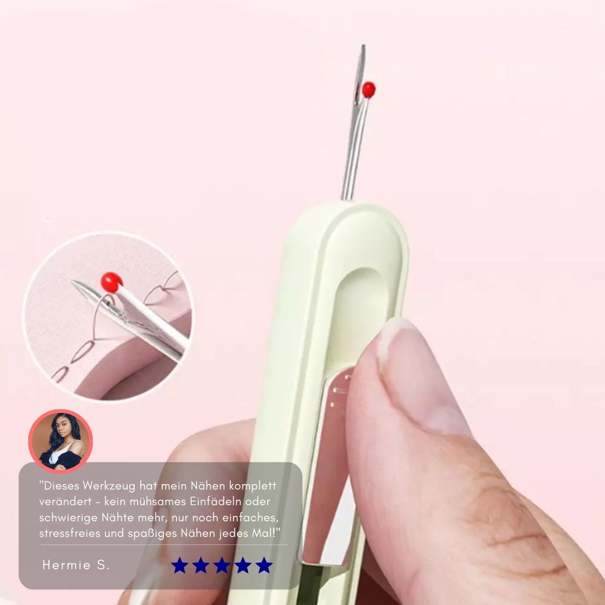 Serenosole™ SnapStitch 2-in-1 Nadeleinfädler Nahttrenner | Fädelt deine Nadel in Sekunden ein und hilft dir, Fehler mühelos zu korrigieren (2+1 GRATIS)