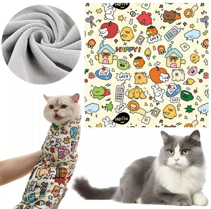 Serenosole™ PurrfectWrap | Wickel deine Katze ganz einfach für die Pflege ein | Die ultimative Katzenpflege-Lösung 2025