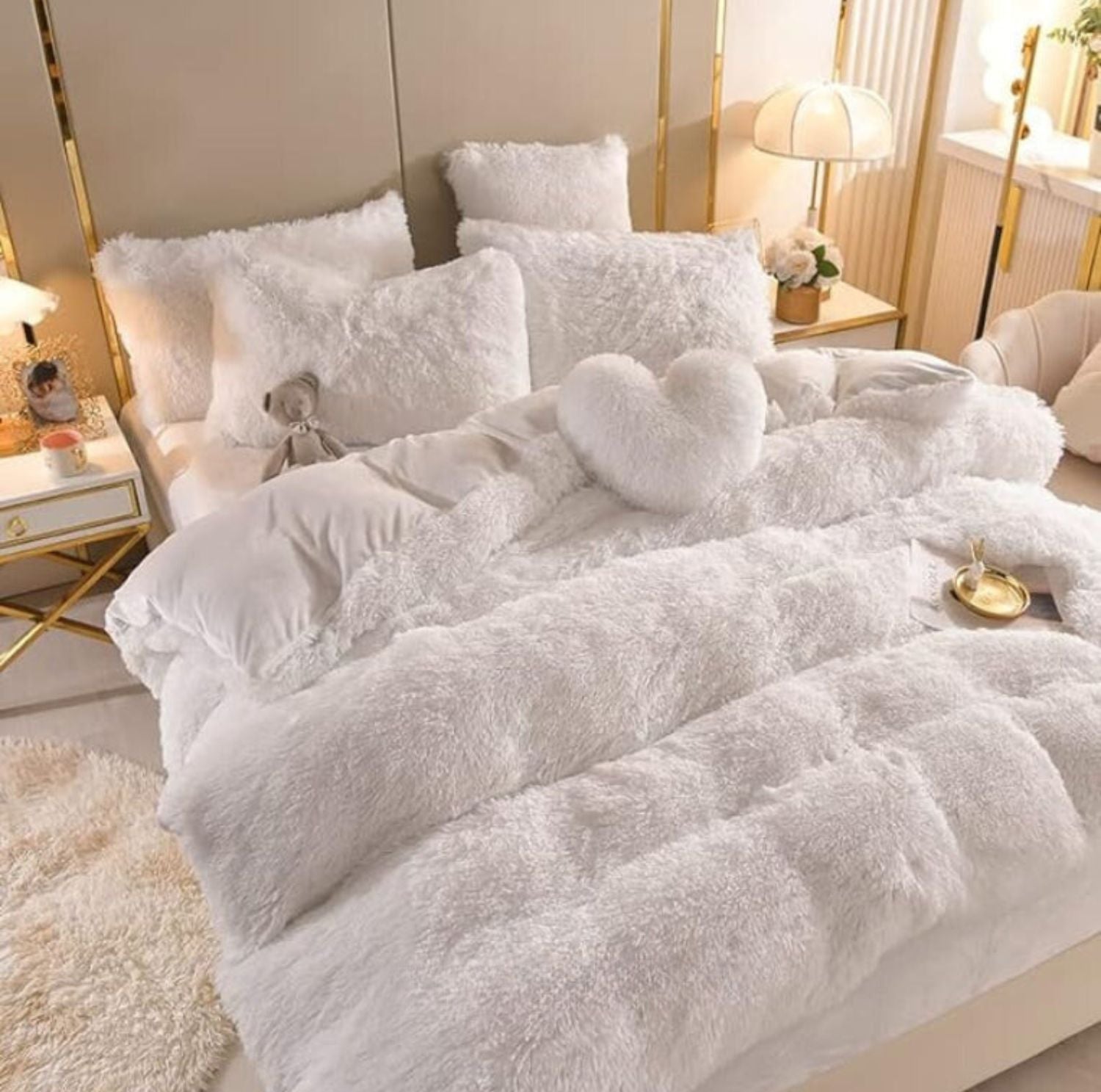 Serenosole™ SnuggleSky Flauschiges Fleece-Bettzeug | Unvergleichliche Weichheit und Wärme jede Nacht | Gemütlichstes Bettzeug 2024
