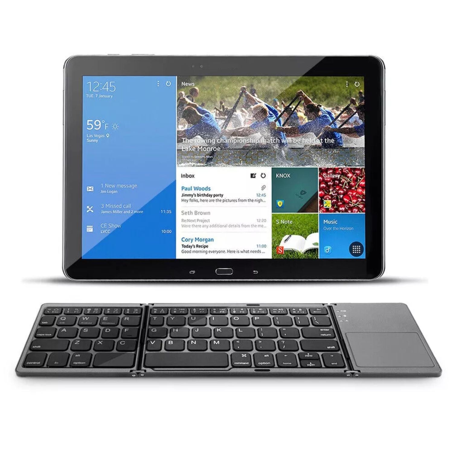 Serenosole™ FlexBoard | Taschenformat-Tastatur mit integriertem Touchpad | Ultimative Taschen-Tastatur 2025