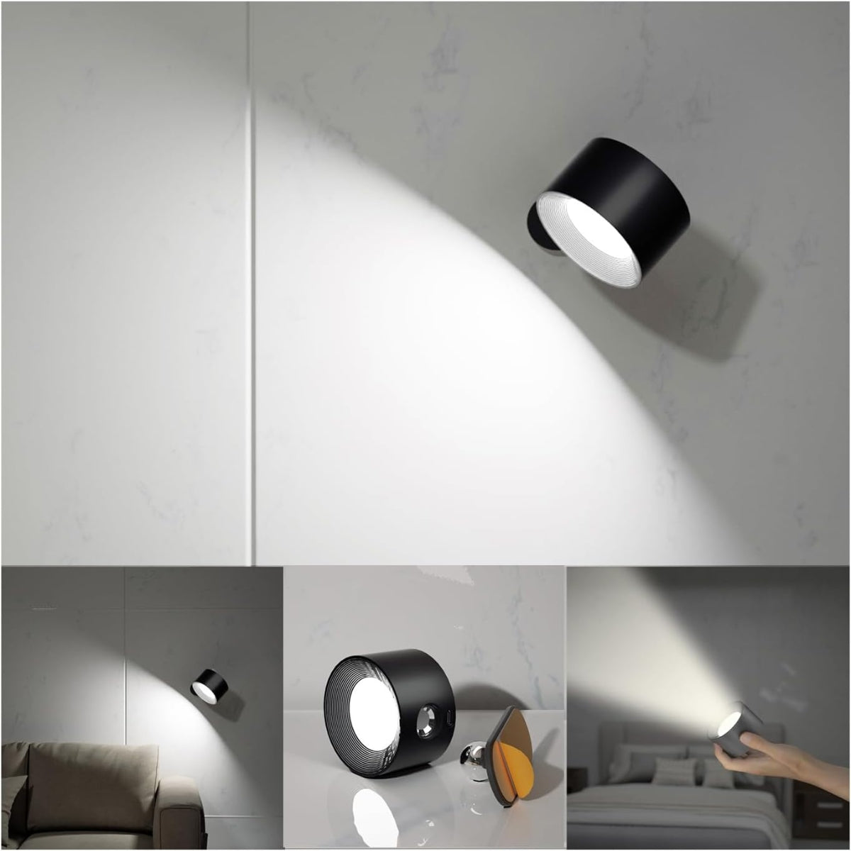 Serenosols™Aurora 360 &amp;deg; Wandlamp | Moderne, draadloze LED-verlichting (1 1 GRATIS)