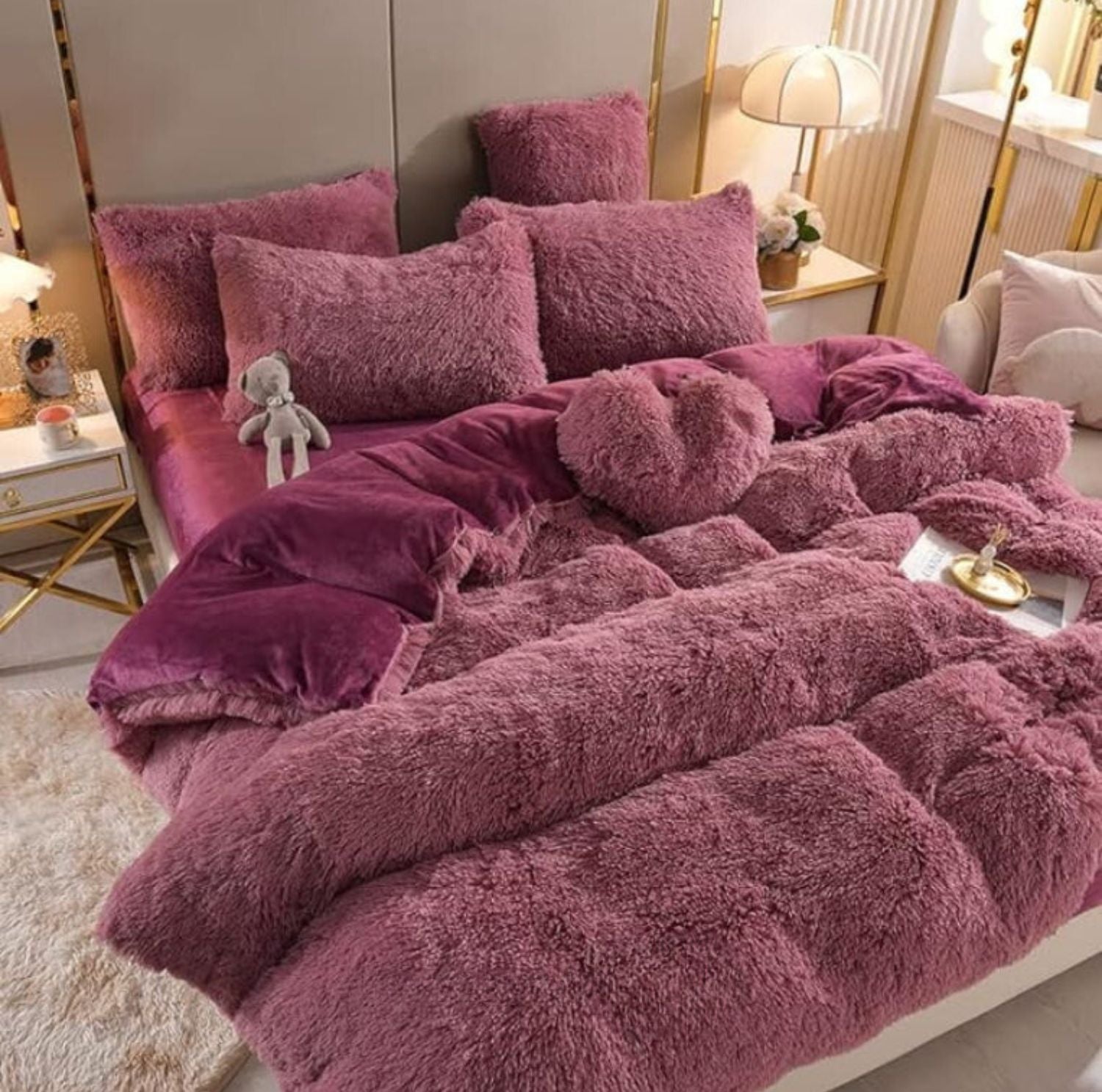 Serenosole™ SnuggleSky Flauschiges Fleece-Bettzeug | Unvergleichliche Weichheit und Wärme jede Nacht | Gemütlichstes Bettzeug 2024