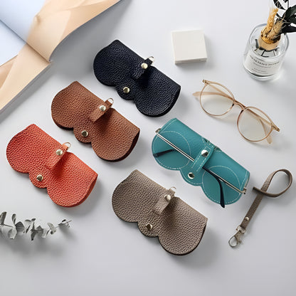 Serenosole Compact zicht™-Strakke leren hoes voor een bril (1 1 GRATIS)