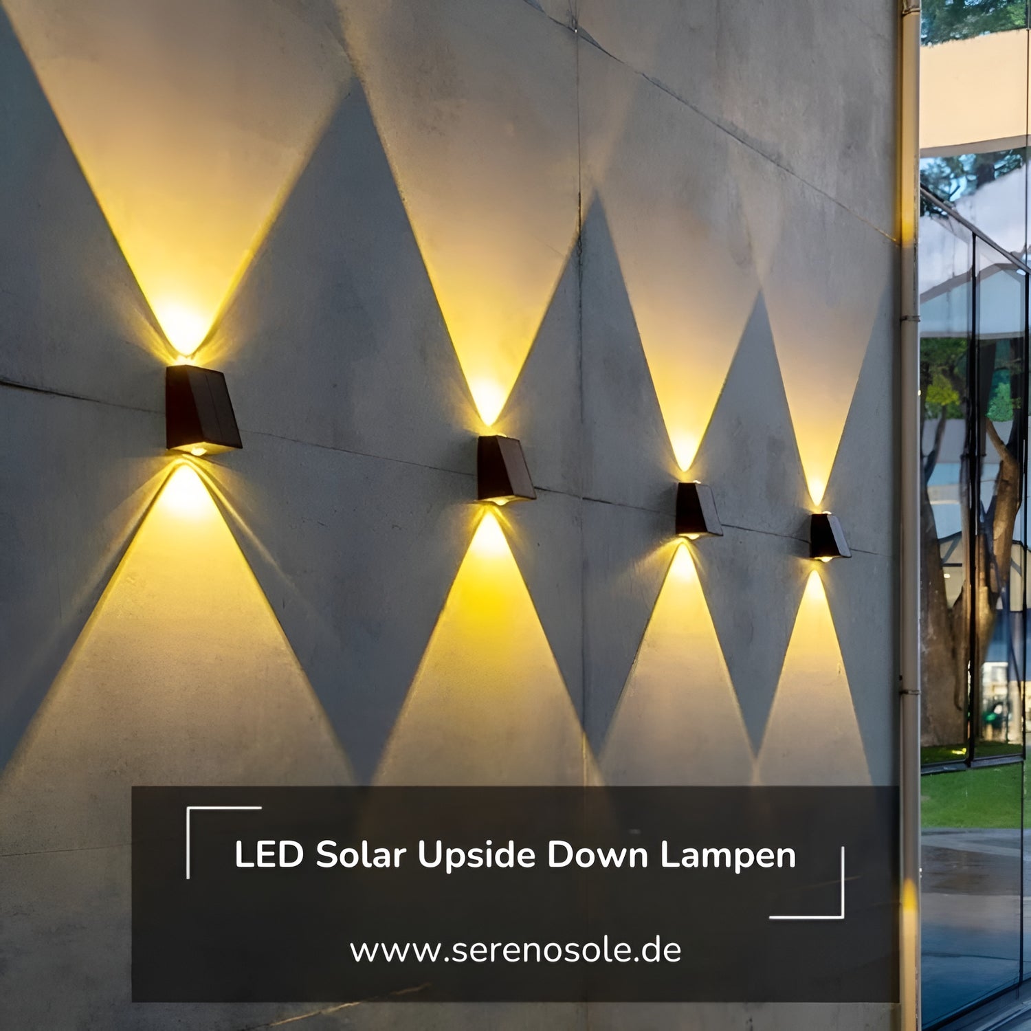 Serenosols™Draadloze LED Solar Upside Down Lampen-Creëer de perfecte sfeer in uw tuin! (1 1 GRATIS)