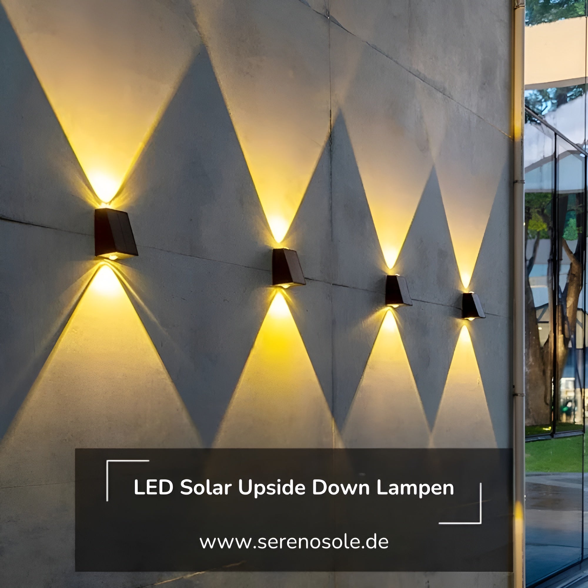 Serenosols™Draadloze LED Solar Upside Down Lampen-Creëer de perfecte sfeer in uw tuin! (1 1 GRATIS)