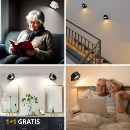 Serenosols™Aurora 360 &amp;deg; wandlamp | Geen lelijke koorden in zicht (1 1 GRATIS)