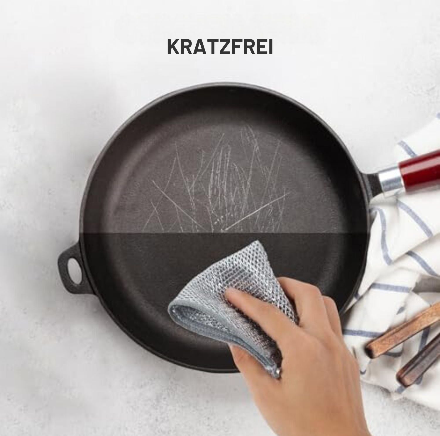 Serenosole™ CleanWipe Reinigungstuch Metall | Super saugfähig und kratzfrei | Ultimative Metall-Reinigungstuch 2024 (3+2 GRATIS)