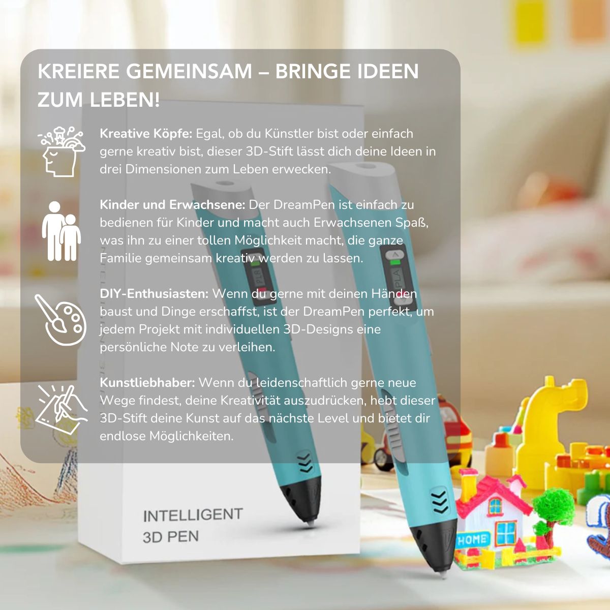 Serenosole™ DreamPen 3D-Stift | Entfalte deine Kreativität mit endlosen 3D-Designs (+ GRATIS Komplettpaket)