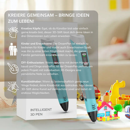 Serenosole™ DreamPen 3D-Stift | Entfalte deine Kreativität mit endlosen 3D-Designs (+ GRATIS Komplettpaket)