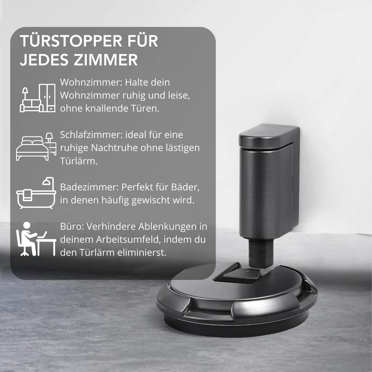 Serenosole™ Holdique Deurstopper | Houdt deuren stil zonder te boren.  | Meest populaire deurstopper 2024 (1+1 GRATIS)