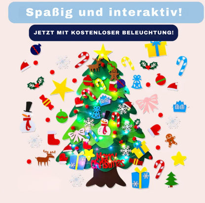 Serenosole™ MerryCraft DIY Wandhängender Weihnachtsbaum | Dekorieren, spielen und die Feiertage erleuchten | Bester Familienbaum 2024