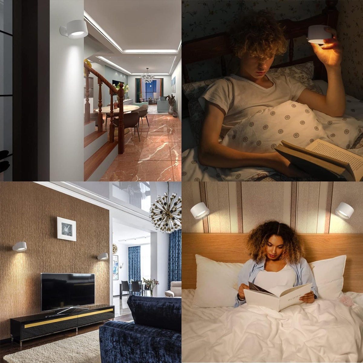 Serenosols™Aurora 360 &amp;deg; Wandlamp | Moderne, draadloze LED-verlichting (1 1 GRATIS)
