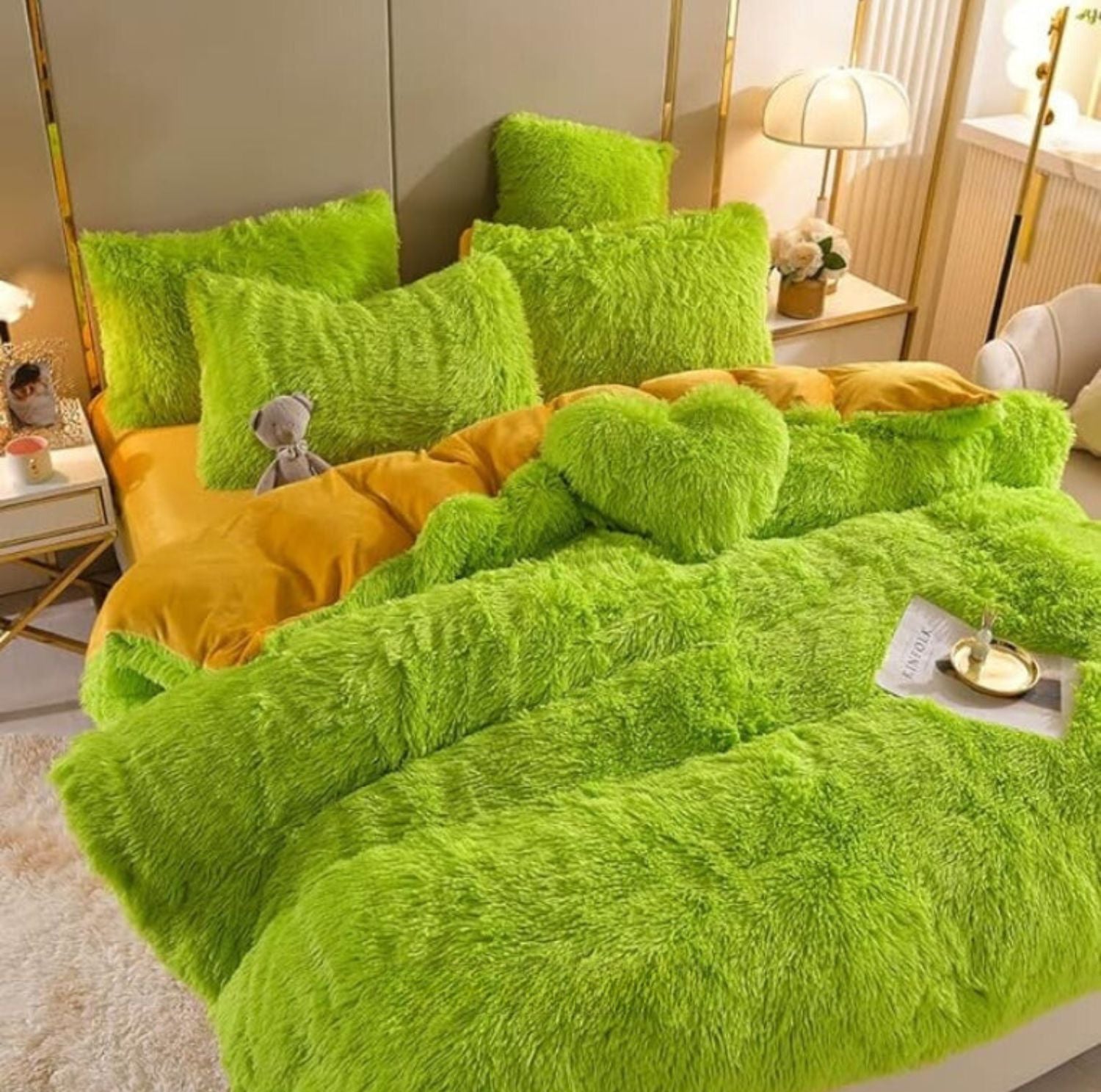 Serenosole™ SnuggleSky Flauschiges Fleece-Bettzeug | Unvergleichliche Weichheit und Wärme jede Nacht | Gemütlichstes Bettzeug 2024