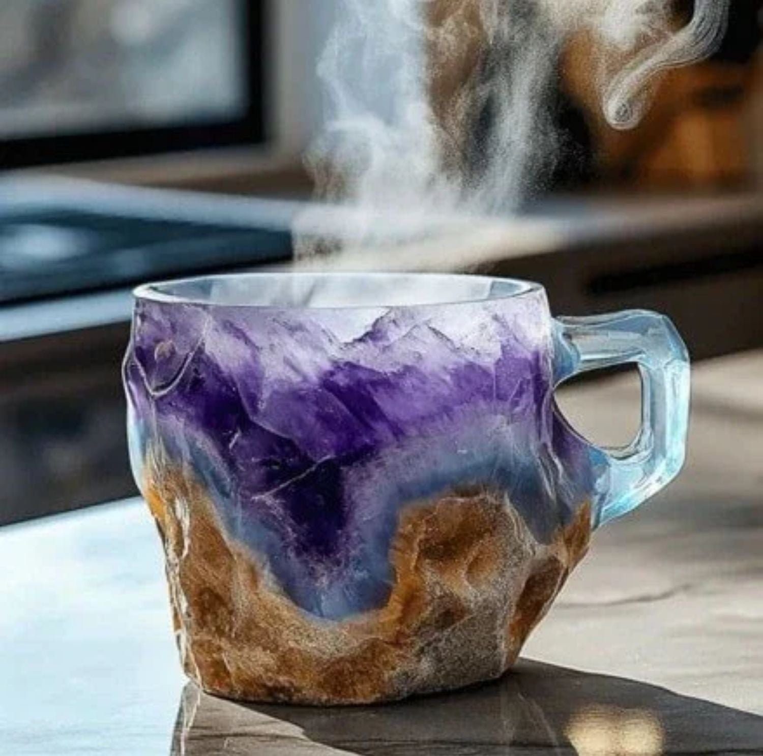 Serenosole™ CrystalBrew Kaffeetassen | Kristallklare Vibes, die jeden Schluck besonders machen | Trendigster Kaffeebegleiter 2024