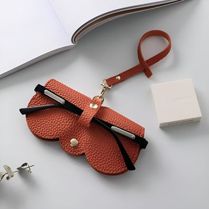 Serenosole Compact zicht™-Strakke leren hoes voor een bril (1 1 GRATIS)
