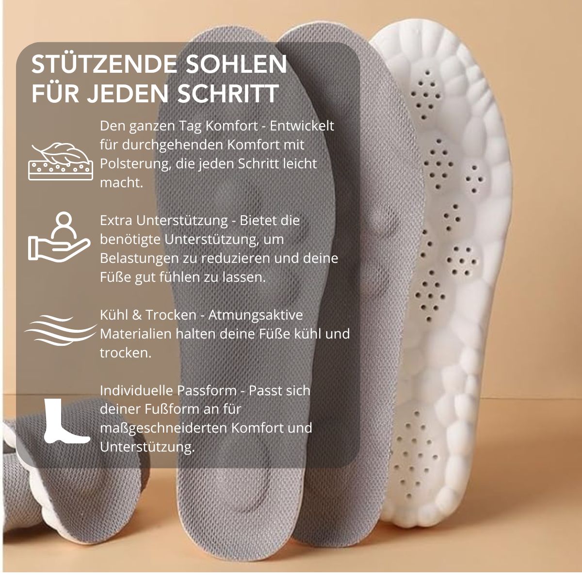 Serenosole™ InsoleXpert-inlegzolen | Ondersteuning bij elke stap in uw leven (1+1 GRATIS)