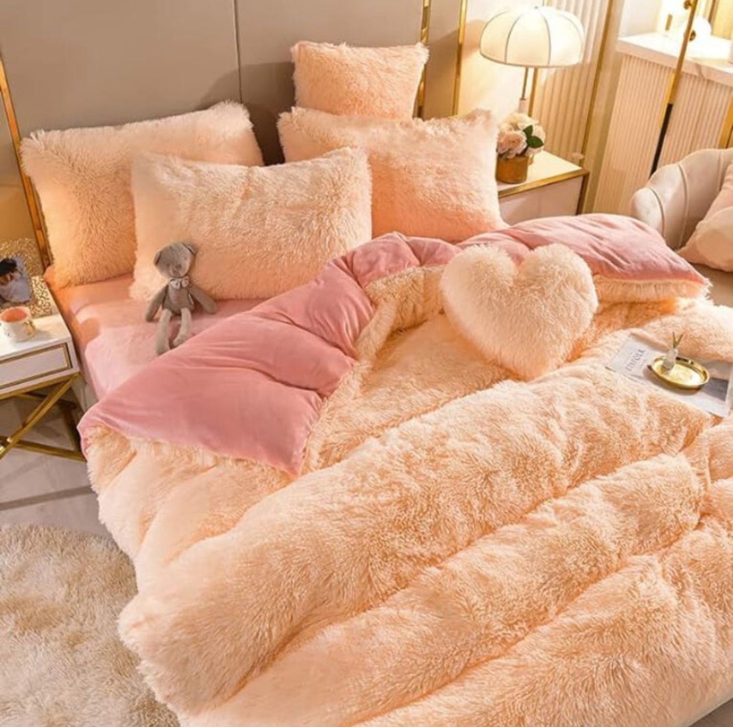 Serenosole™ SnuggleSky Flauschiges Fleece-Bettzeug | Unvergleichliche Weichheit und Wärme jede Nacht | Gemütlichstes Bettzeug 2024