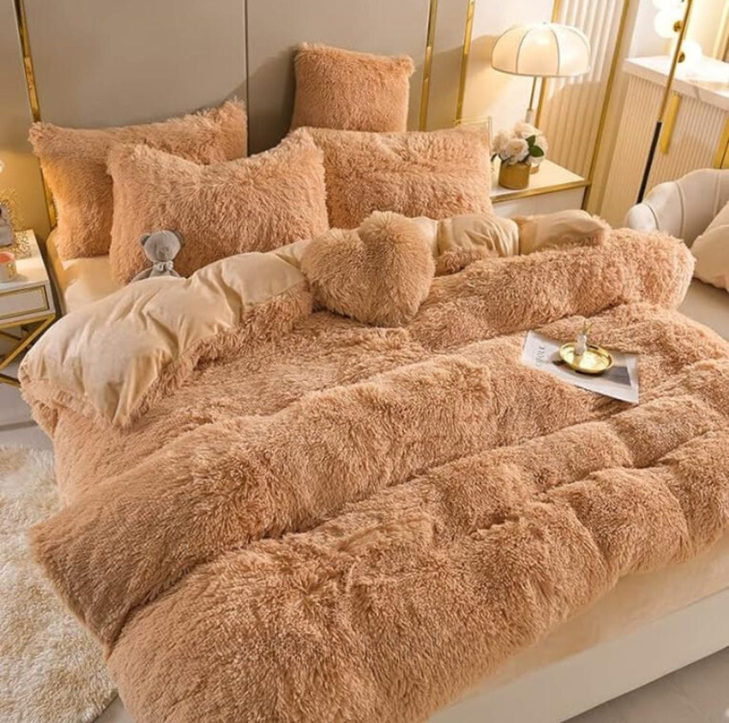 Serenosole™ SnuggleSky Flauschiges Fleece-Bettzeug | Unvergleichliche Weichheit und Wärme jede Nacht | Gemütlichstes Bettzeug 2024
