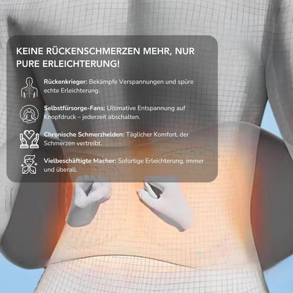Serenosole™ FlexRelief | Sofortige Linderung von Rückenschmerzen mit Wärme und Vibration | Schlauester Rückenmassagegerät 2025