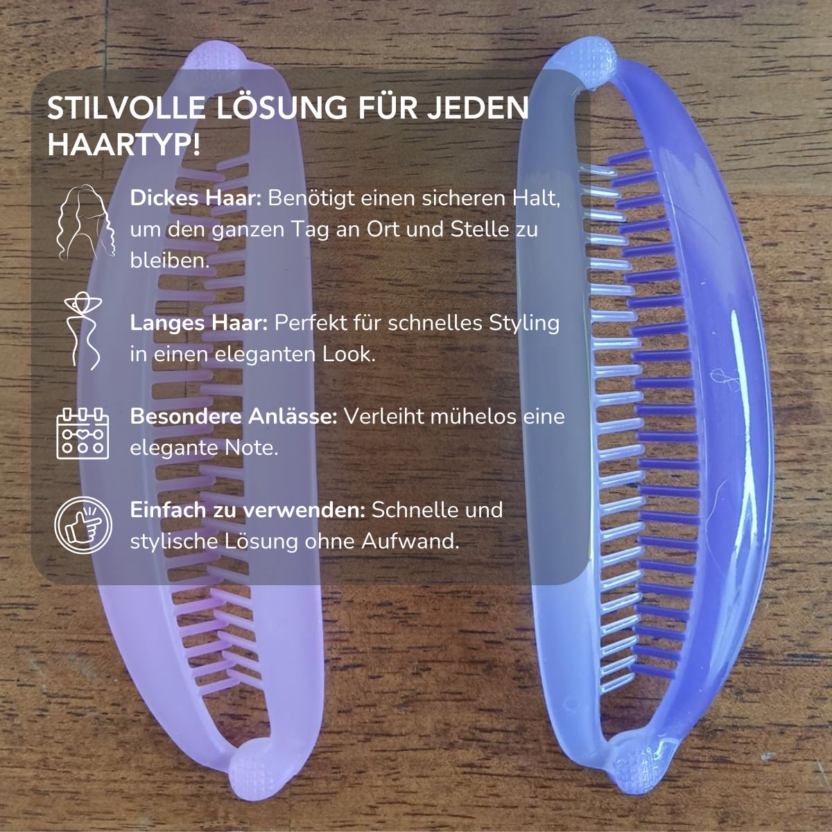 Serenosole™ FlexiClip Bananenclip | Houdt het haar veilig op zijn plaats (2+2 GRATIS)