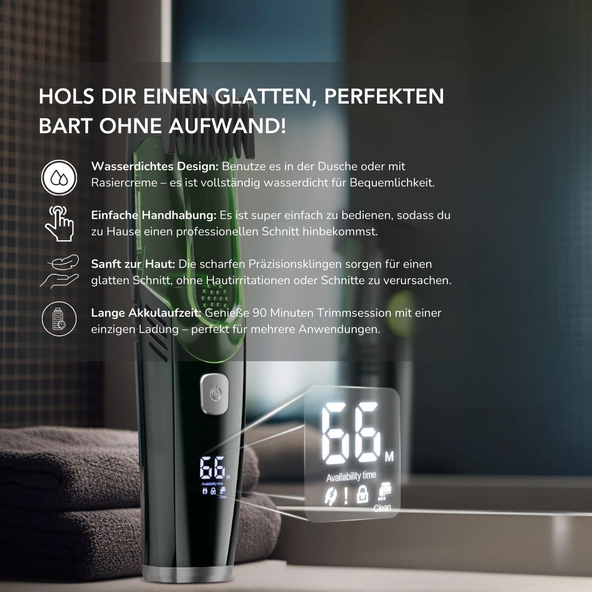 Serenosole™ SleekShave | Hol dir jedes Mal einen sauberen Schnitt, ganz ohne Haare überall