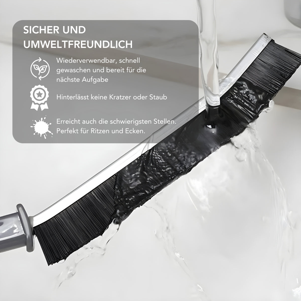 Serenosols™Gleamgrip borstel | Voor moeilijke randen en hoeken (3 2 GRATIS)