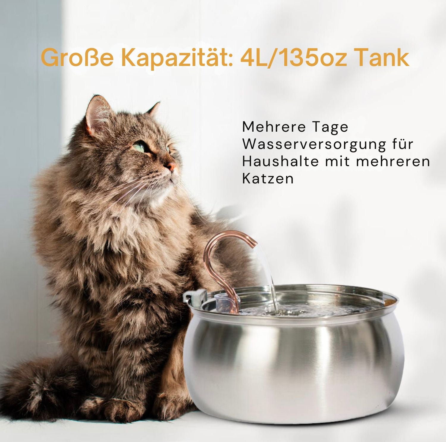 Serenosole™ AquaCat | Houd uw kat gehydrateerd en gezond | Slimste hydratatie 2024
