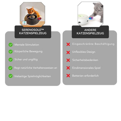 Serenosole™ KittyKraze Katzenspielzeug | Regt den Geist und Körper Ihrer Katze an | Süßestes Katzenspielzeug 2024 (1+1 GRATIS)
