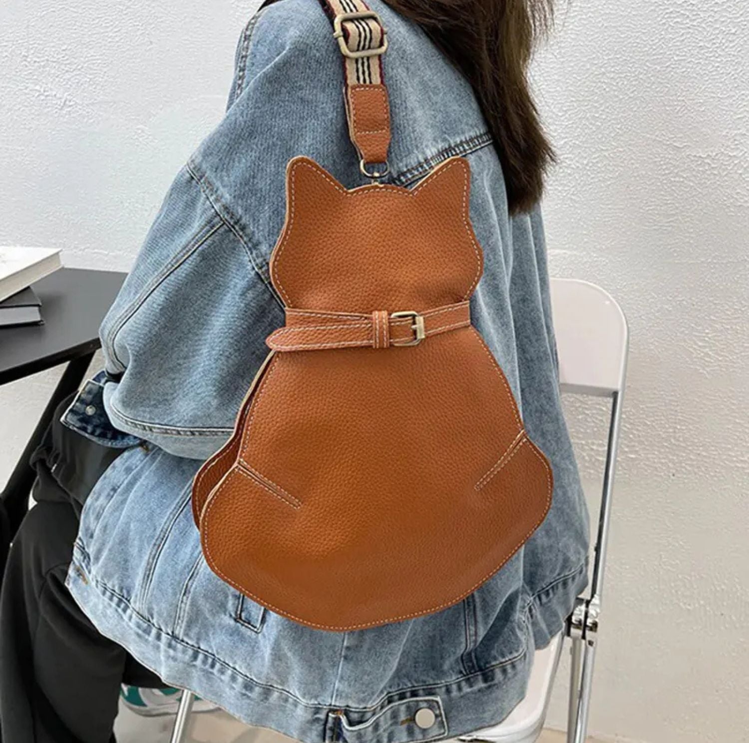 Serenosole™ PurrLeather Katzenledertasche | Weiches Lederdesign, sanft zum Fell und langlebig!