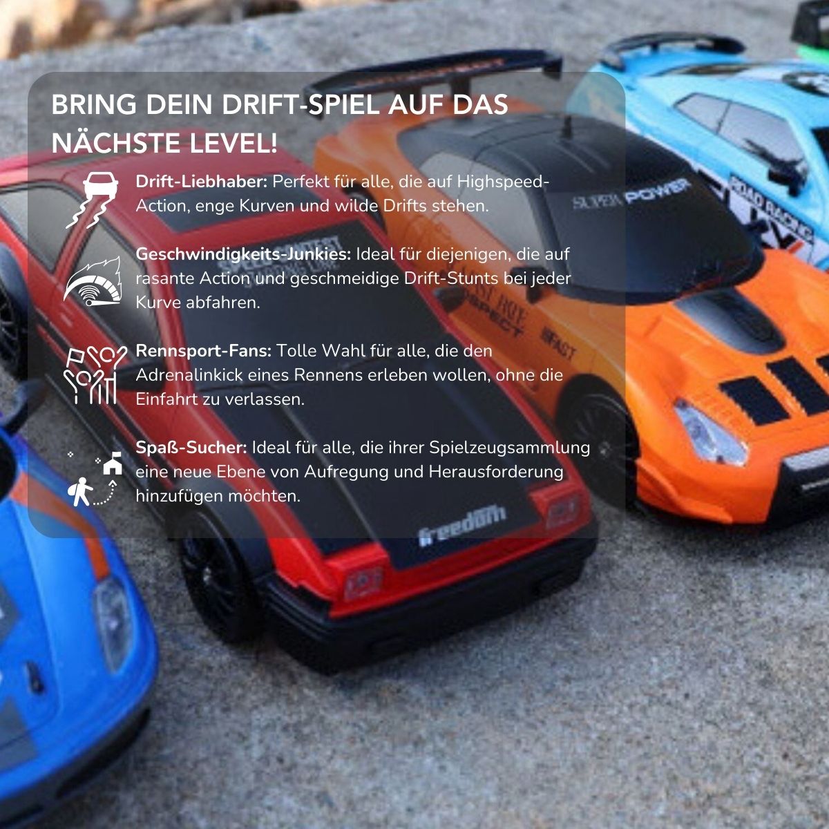 Serenosole™ DriftBlaze Driftspielzeugauto | Schnell, wild und voller Drift-Action
