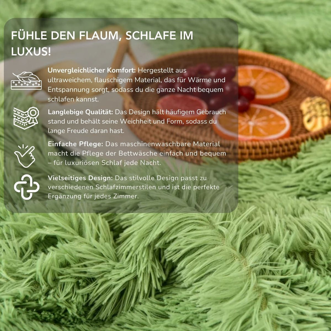 Serenosole™ SnuggleSky Flauschiges Fleece-Bettzeug | Unvergleichliche Weichheit und Wärme jede Nacht | Gemütlichstes Bettzeug 2024