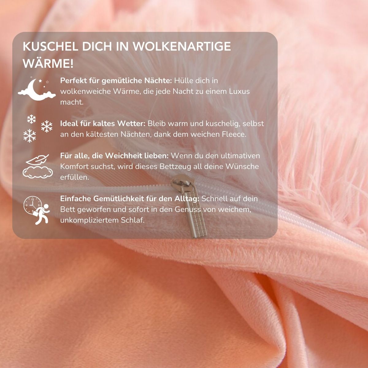 Serenosole™ SnuggleSky Flauschiges Fleece-Bettzeug | Unvergleichliche Weichheit und Wärme jede Nacht | Gemütlichstes Bettzeug 2024