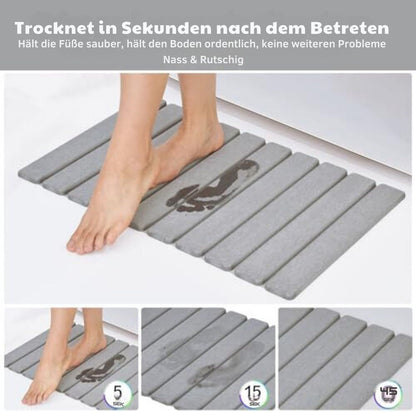 Serenosole™ FoldDry opvouwbare stenen badmat | Droogt supersnel en vouwt gemakkelijk op | Snelstdrogende mat 2024