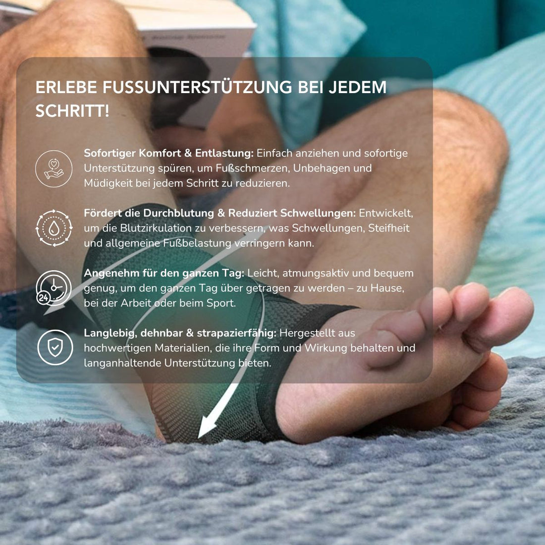 Serenosole™ ReliefStep | Sofortige Fußentlastung mit expertenentwickelter Unterstützung und gezielter Kompression | Ultimative Fußentlastung 2025