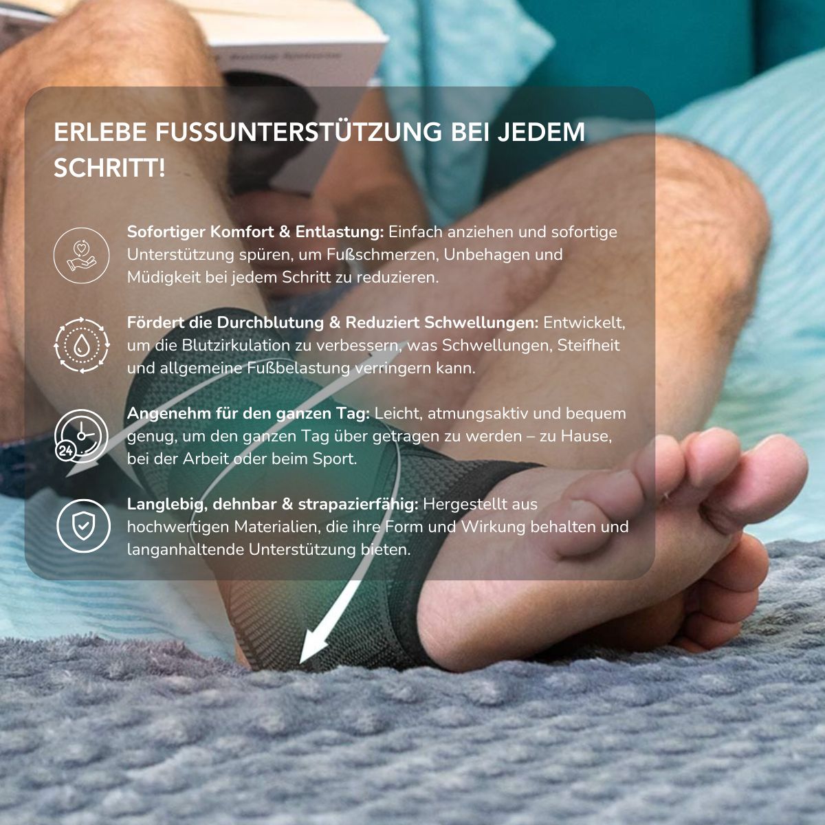 Serenosole™ ReliefStep | Sofortige Fußentlastung mit expertenentwickelter Unterstützung und gezielter Kompression | Ultimative Fußentlastung 2025