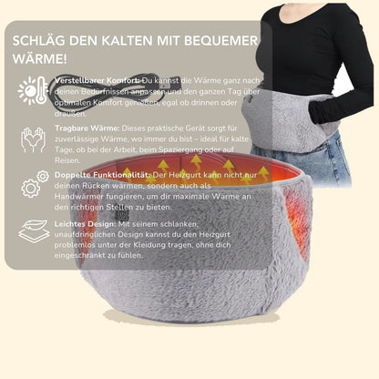 Serenosole™ CozyWrap Heizgurt und Handwärmer | Komfort den ganzen Tag mit verstellbarer Wärme | Tragbare Wärme für kalte Tage 2024