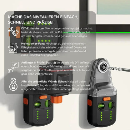 Serenosole™ PrecisionBeam Laser-Kit | Perfekt ebenmäßige Oberflächen in Sekunden, ganz ohne Profi | Schnellste Nivellierlösung 2024