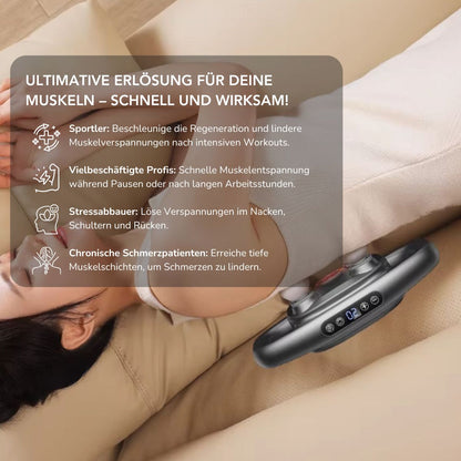 Serenosole™ MuscleEase | Kraftvolle Tiefengewebsmassage für sofortige Entspannung | Leistungsstärkste Massagepistole 2025