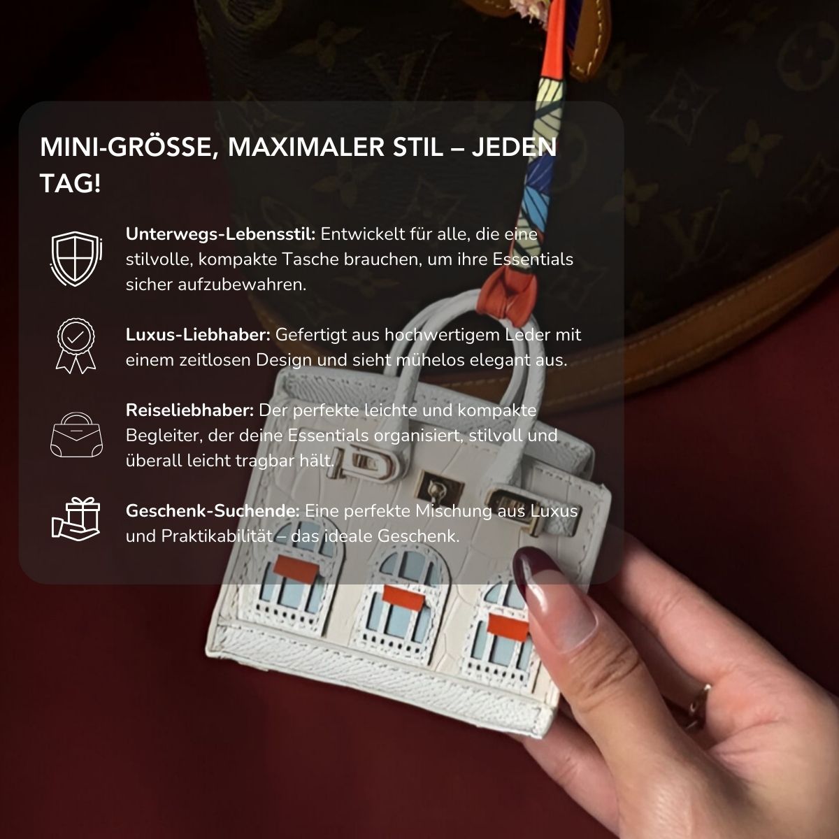 Serenosole™ LuxeMini | Klein und stilvoll – hält deine Essentials sicher und elegant unterwegs (1+1 GRATIS)