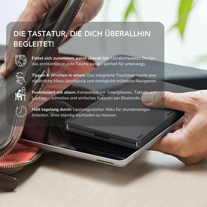 Serenosole™ FlexBoard | Taschenformat-Tastatur mit integriertem Touchpad | Ultimative Taschen-Tastatur 2025