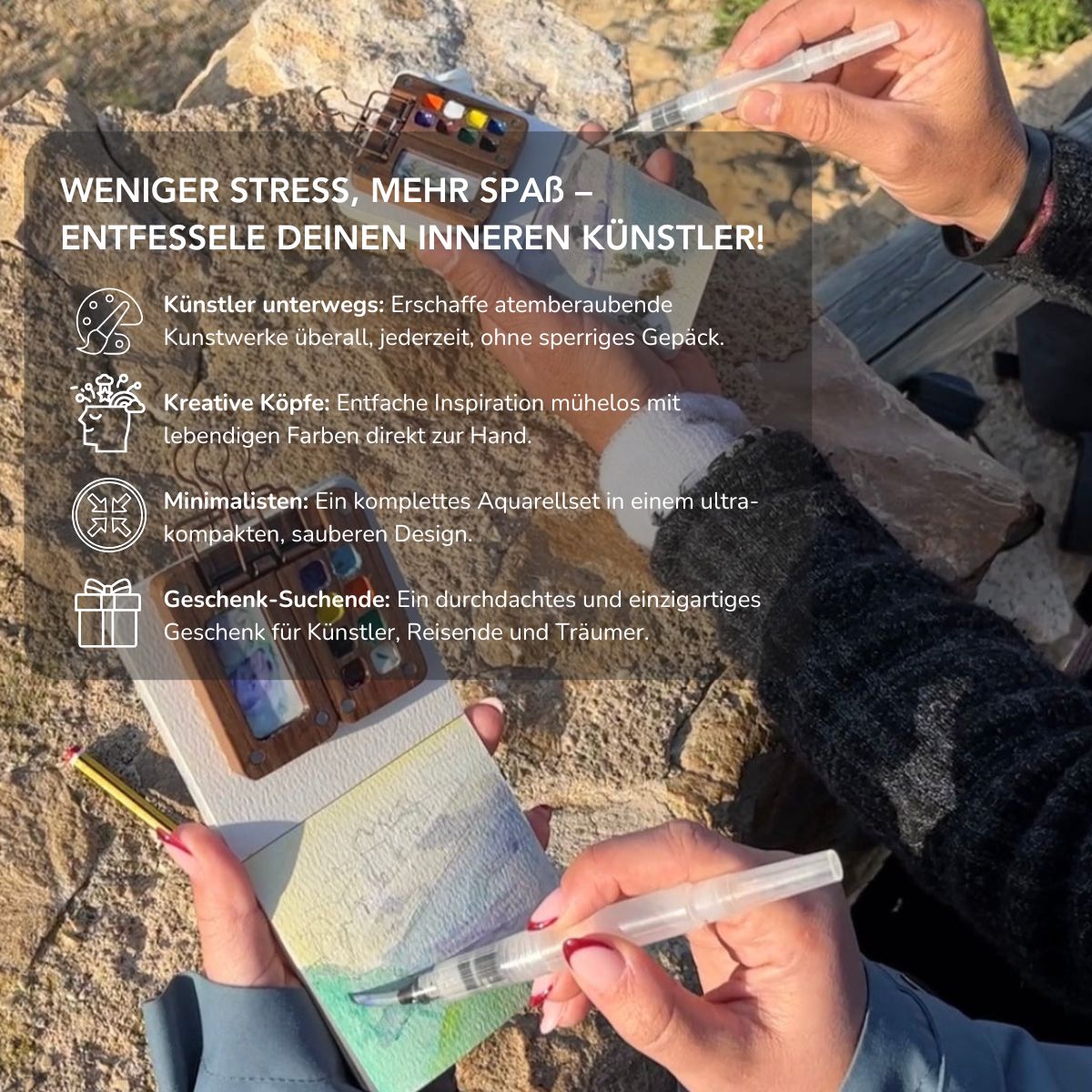 Serenosole™ ColorNest | Entfessle deine Kreativität jederzeit und überall | Ultimatives Reise-Malset 2025