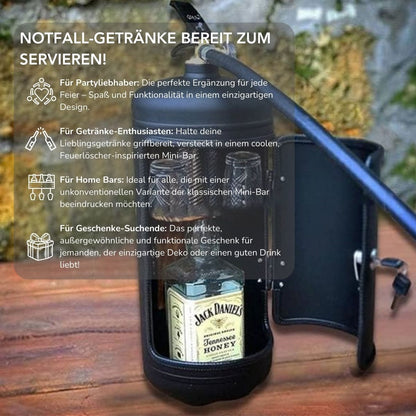 Serenosole™ FireBottle Bar Mini-Bar im Feuerlöscher | Ein Feuerlöscher, der Getränke serviert