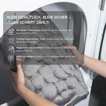 Serenosole™ DryMat | Hält dein Badezimmer trocken und bleibt jedes Mal an Ort und Stelle | Bester Rutschfester Teppich 2025