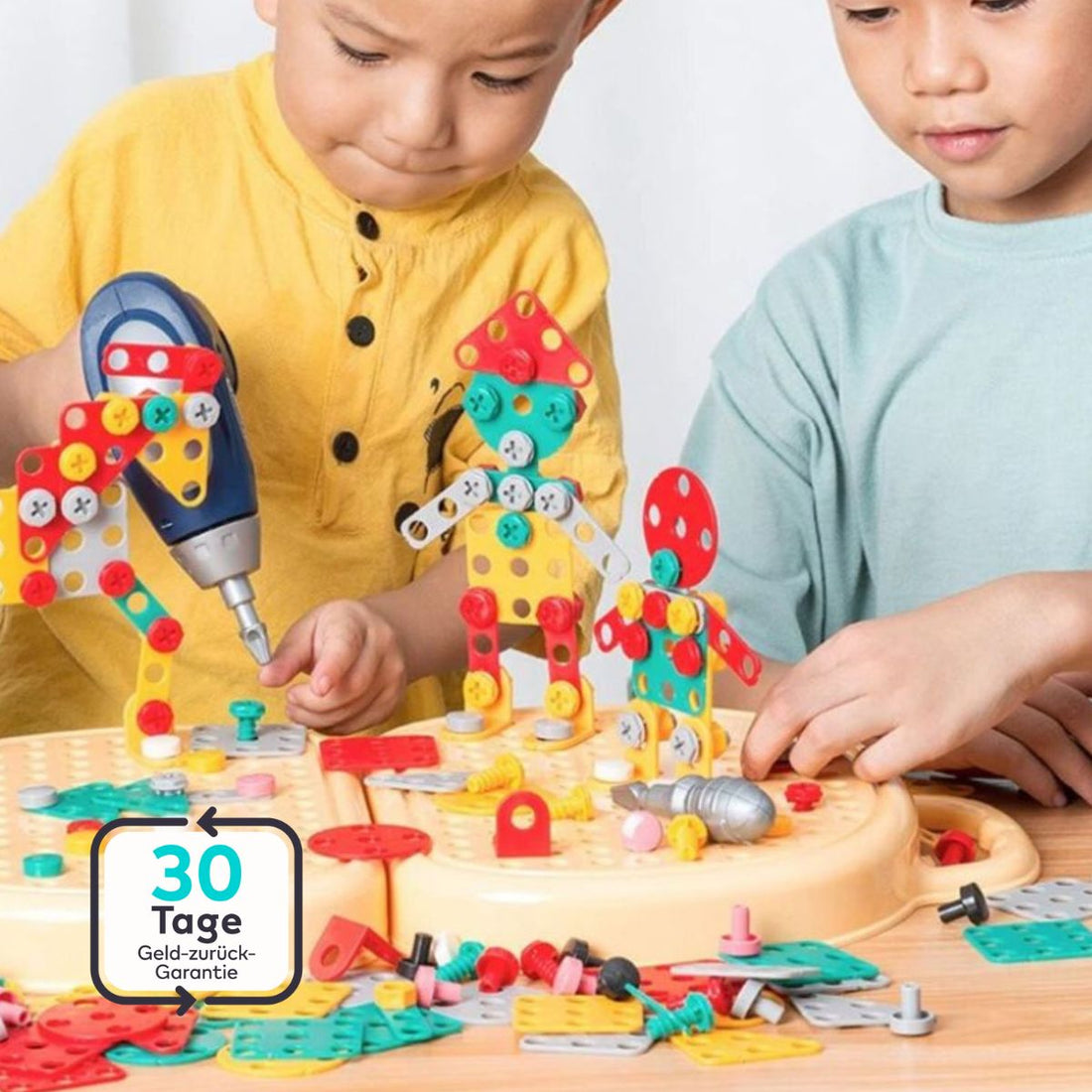 Serenosole™ PuzzlePlay Elektrisches Bohrmaschinen-Spielzeug-Set | Baue dein perfektes Puzzle und mache jedes Teil einzigartig | Das ultimative Puzzle-Erlebnis 2024