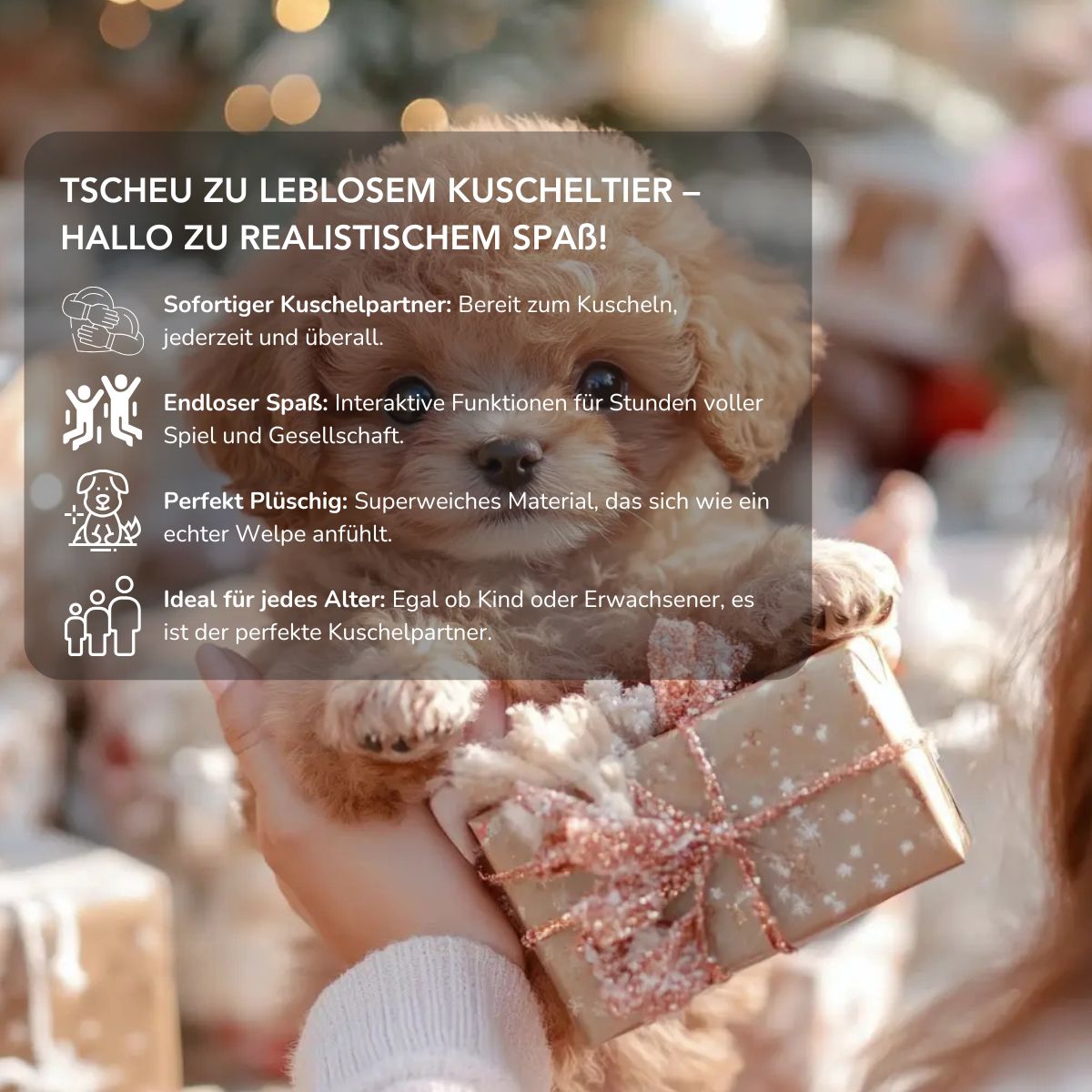 Serenosole™ PawBot | Super weich, lebensecht und perfekte Kuschelpartner | Die süßeste Puppenhund 2025