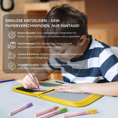 Serenosole™ InspiraDraw | Endlose Kreativität – zeichnen, wischen und wiederholen | Lieblingskunstwerkzeug der Kinder 2025